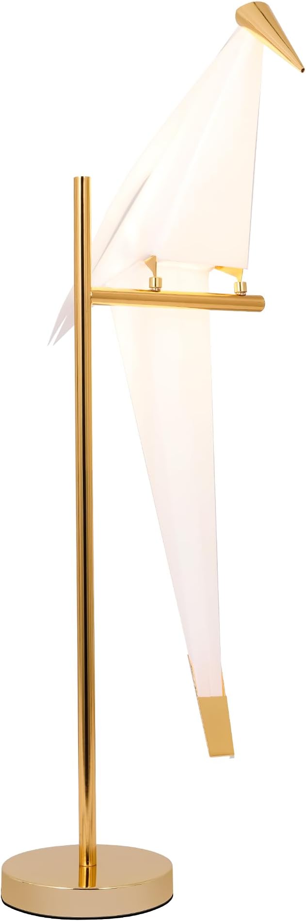MORE CHANGE 28.5 inch LED Table Lamp, Modern Bird Table Light Gold Metal - Image 3