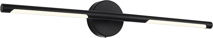 BONLICHT 30 Inch LED Modern Black Bathroom Vanity Light Fixtures Over Mirror by BONLICHT