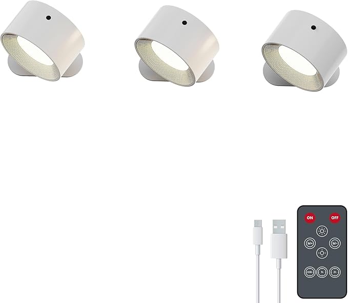 3PACK Romote LED Wall Sconce by Deyagoo