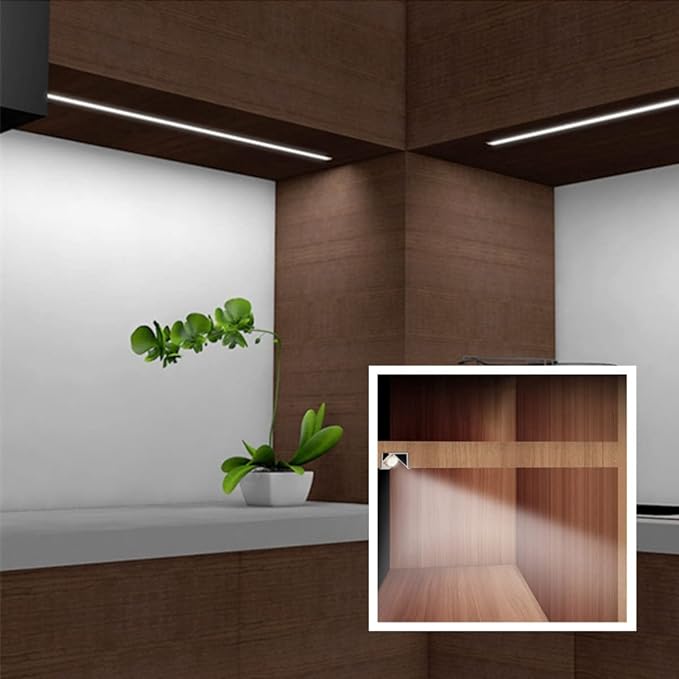 20 Pack 3.3ft/1 Meter Invisible Recessed YW-Shape LED Aluminum Channel System - Image 6