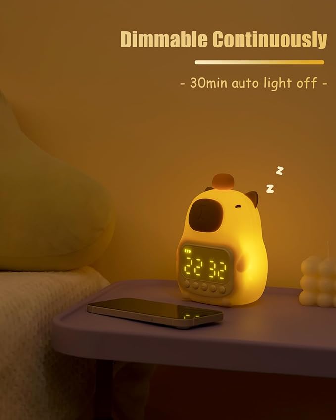 Capybara Alarm Clock with Night Light - Image 3