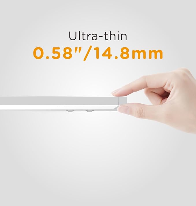 36 Inch Under Cabinet Lighting Plug in, 20W 120V 3 Color 3000K/4000K/5000K - Image 5