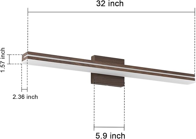 SineRise 32-Inch LED Modern Bathroom Vanity Light Bar - Image 4