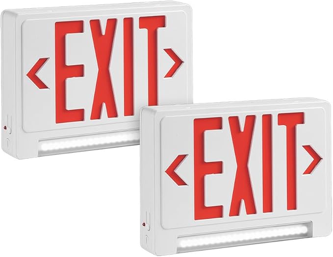 Ciata 2 Pack Ultra Bright Energy-efficient Lighted Exit Signs by Ciata