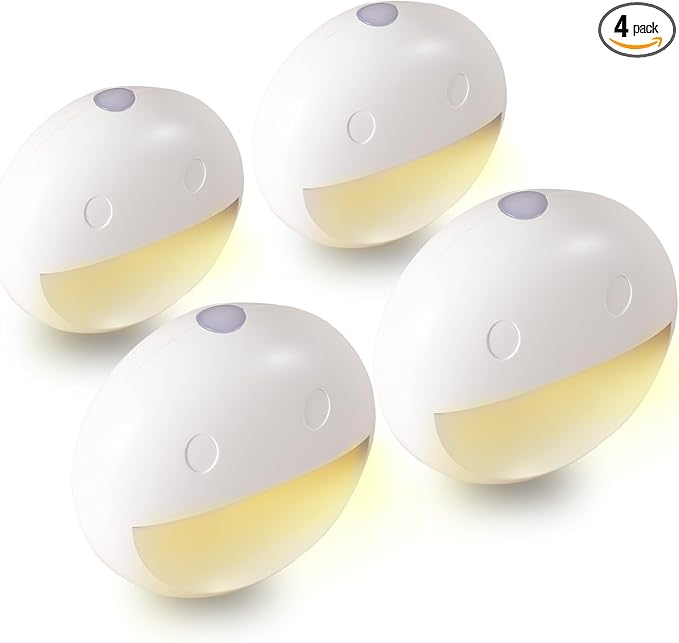 VAVOFO LED Night Light with Auto Sensor, 4 Pack, 2900-3200K Warm White by VAVOFO