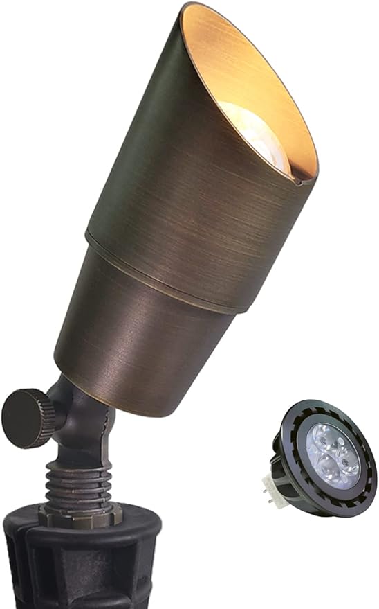MALORY Brass Landscape Spotlight 1-Pack by MALORY