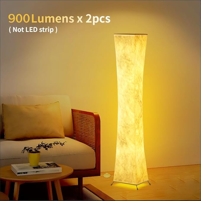 BLUEYE Floor Lamp, 1800Lumens, RGBW 2700K-6500K, Remote Control, 2 X 80W - Image 2