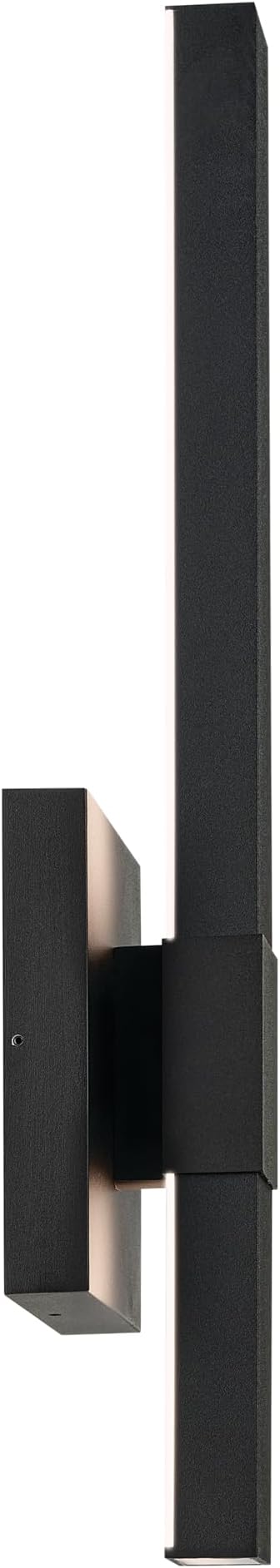 Kichler Nocar 22.25 inch LED Outdoor Wall Light in Textured Black - Image 5