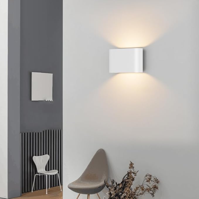 Aipsun Modern LED Wall Sconces Hardwired Interior Wall Lights Set of 2 Indoor - Image 2