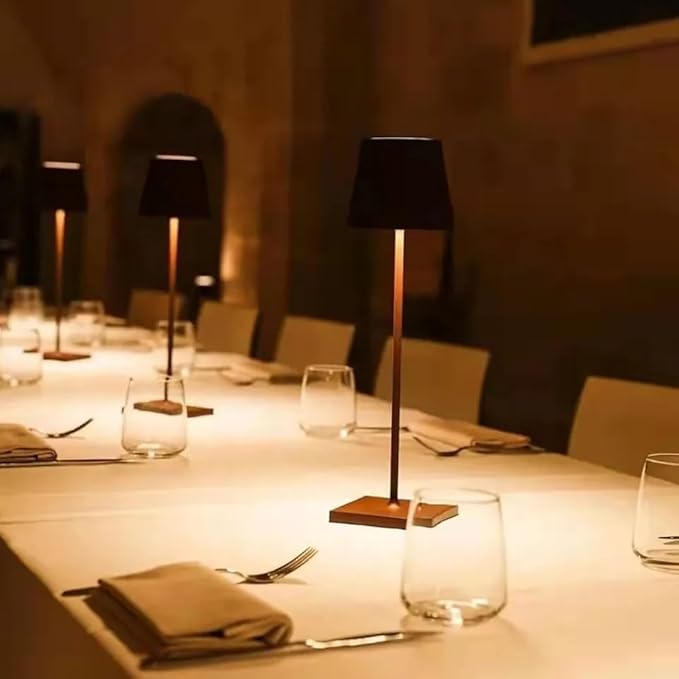 Dimmable LED Table Lamp for Bar & Restaurant – Cordless Rechargeable Touch Lamp - Image 4