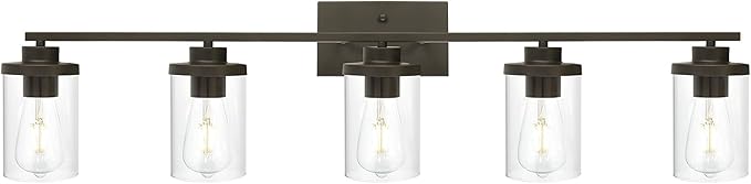 Modern Bathroom Vanity Light Fixtures Oil Rubbed Bronze Finished 5-Light by QueeuQLighting