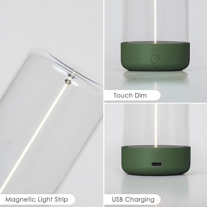 AUGE LIGHT Mini Minimalist Table Lamp Cordless Lamp Rechargeable Table Lamp - Image 4