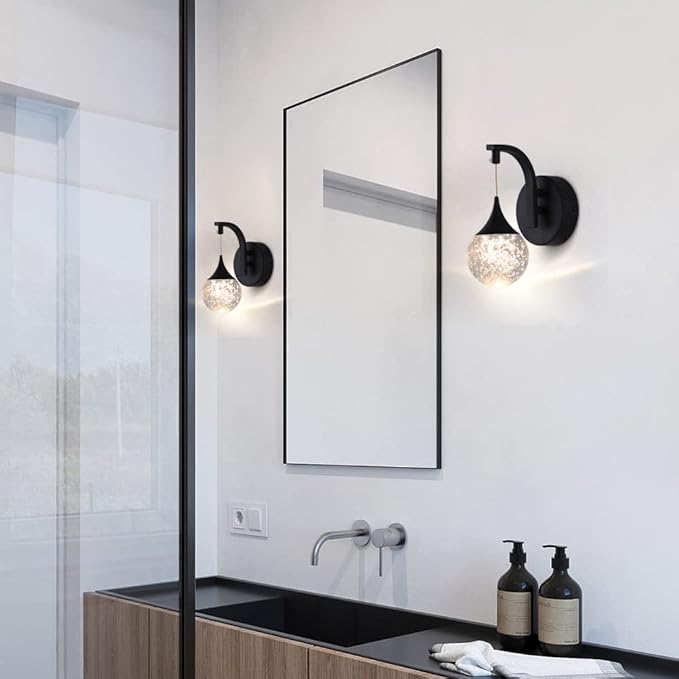 Sedelan Modern Indoor Wall Lamp, Bubble Crystal Wall Sconces, 5W LED Dimmable - Image 2