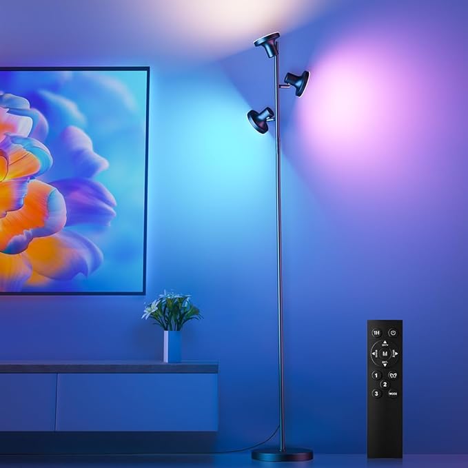 RGB Floor Lamp, 36W Bright LED Standing Lamp by SIBRILLE