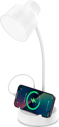 Energetic LED Desk Lamp with Phone Holder, Table Lamp with AC Outlet, by EENERGETICLIGHTING