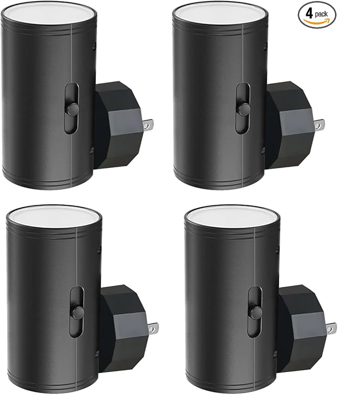 4 Pack Dimmable LED Night Light Plug-in by GEPLAD