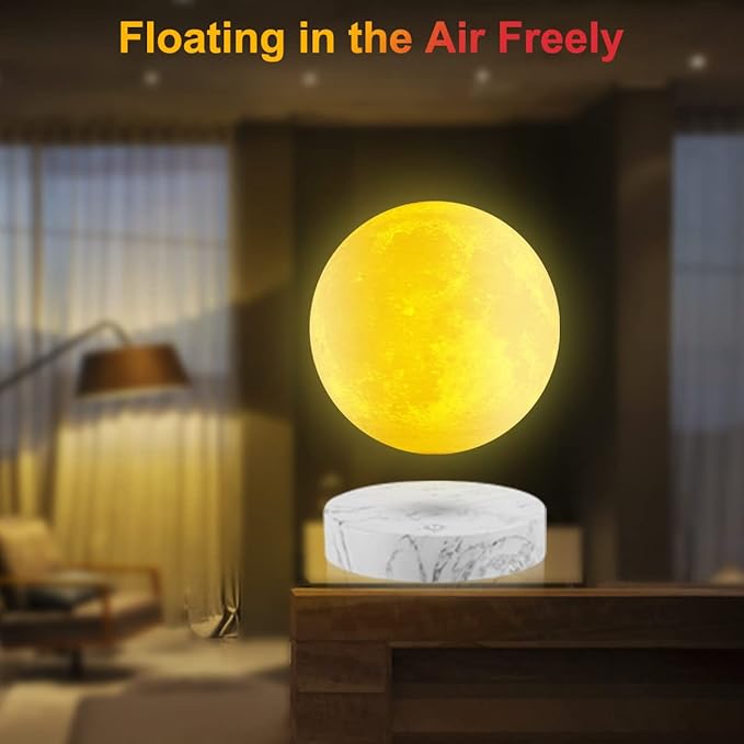VGAzer Levitating Moon Lamp, Floating and Spinning in Air Freely - Image 4