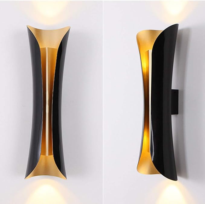 RUNNUP Modern Metal Curl Wall Sconces Indoor Lights Decorative Lamps Night Light - Image 3