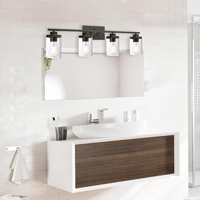 Bathroom Vanity Light Fixtures Oil Rubbed Bronze Finished 4-Light - Image 3