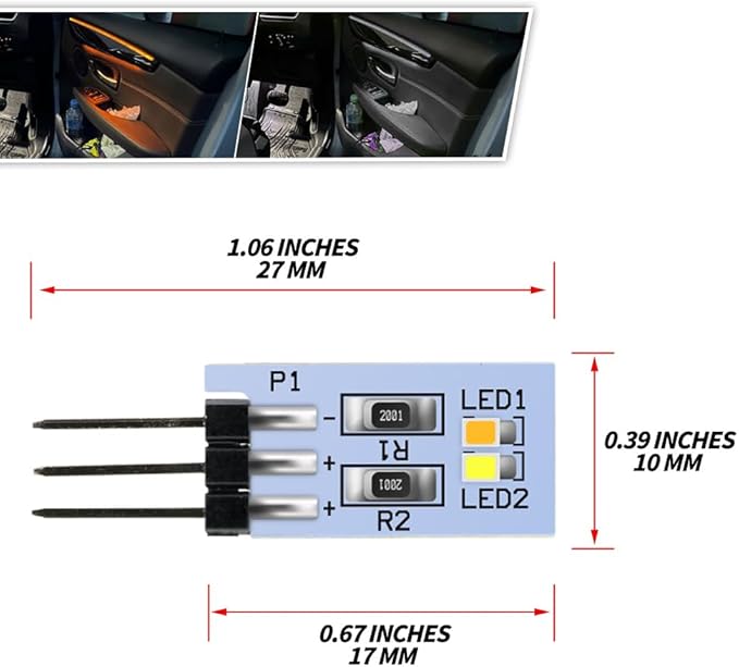 NJSBYL Door Pocket Handle Ambient Lighting Circuit Board - Image 7