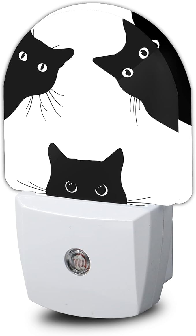 Cat Night Light, Dusk to Dawn Sensor LED Lamp 0.5W by AOWULA