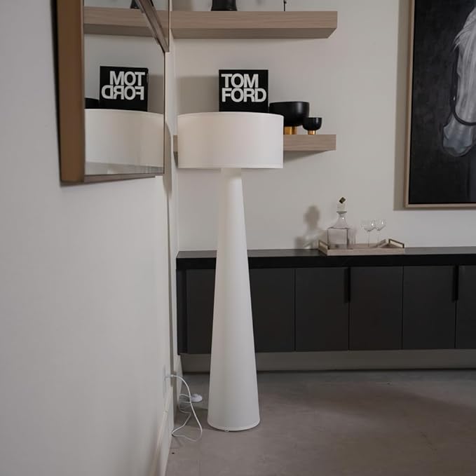 Floor Lamp - Branch and Wick – 59” Tall Standing Linen Lamp - Image 4