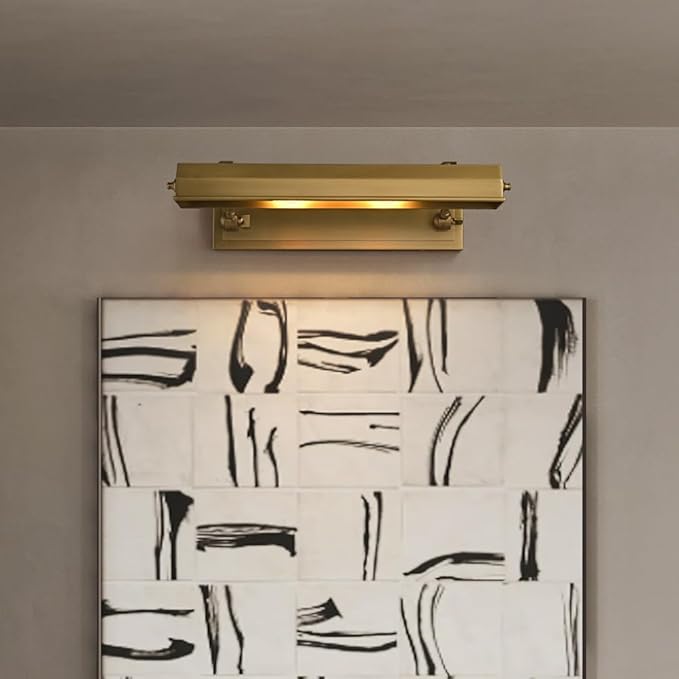 Brass Picture Light Picture Lights Gold Retro Art Light Vintage Picture Frame - Image 6