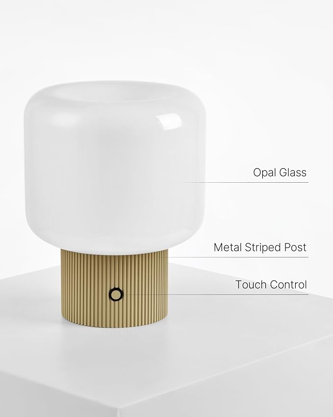 Halo Mushroom Lamp, 5W Cute Cordless Rechargeable Table Lamp - Image 7