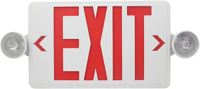CM MZY LED Exit Sign with Emergency Lights, Exit Sign Light with Battery Backup by CMMZY