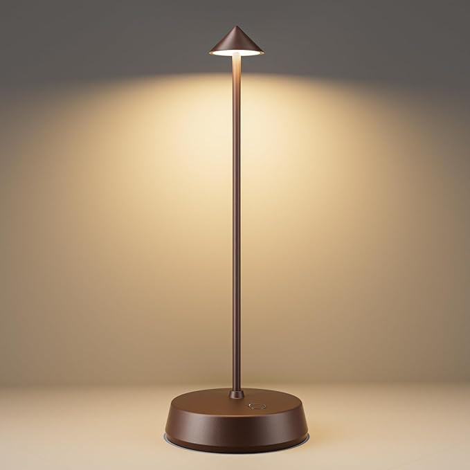 Cordless Table Lamps Rechargeable, 6000mAh LED Battery Operated Desk Lamp by KanweisArtLighting