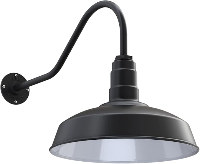 Steel Lighting Co. Gardena Barn Light | Outdoor Wall Mounted | 16" Dome | 23" by SteelLightingCo