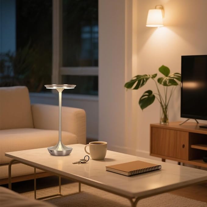 EJQ Cordless Table Lamp Rechargeable, 6000mAh Battery Operated LED Table Lights - Image 7