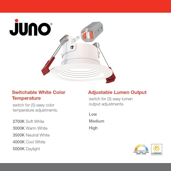 Juno WF2 Dreg B ALO25 SWW5 90CRI 120 MW M6 Canless Wafer Recessed LED Downlight - Image 3