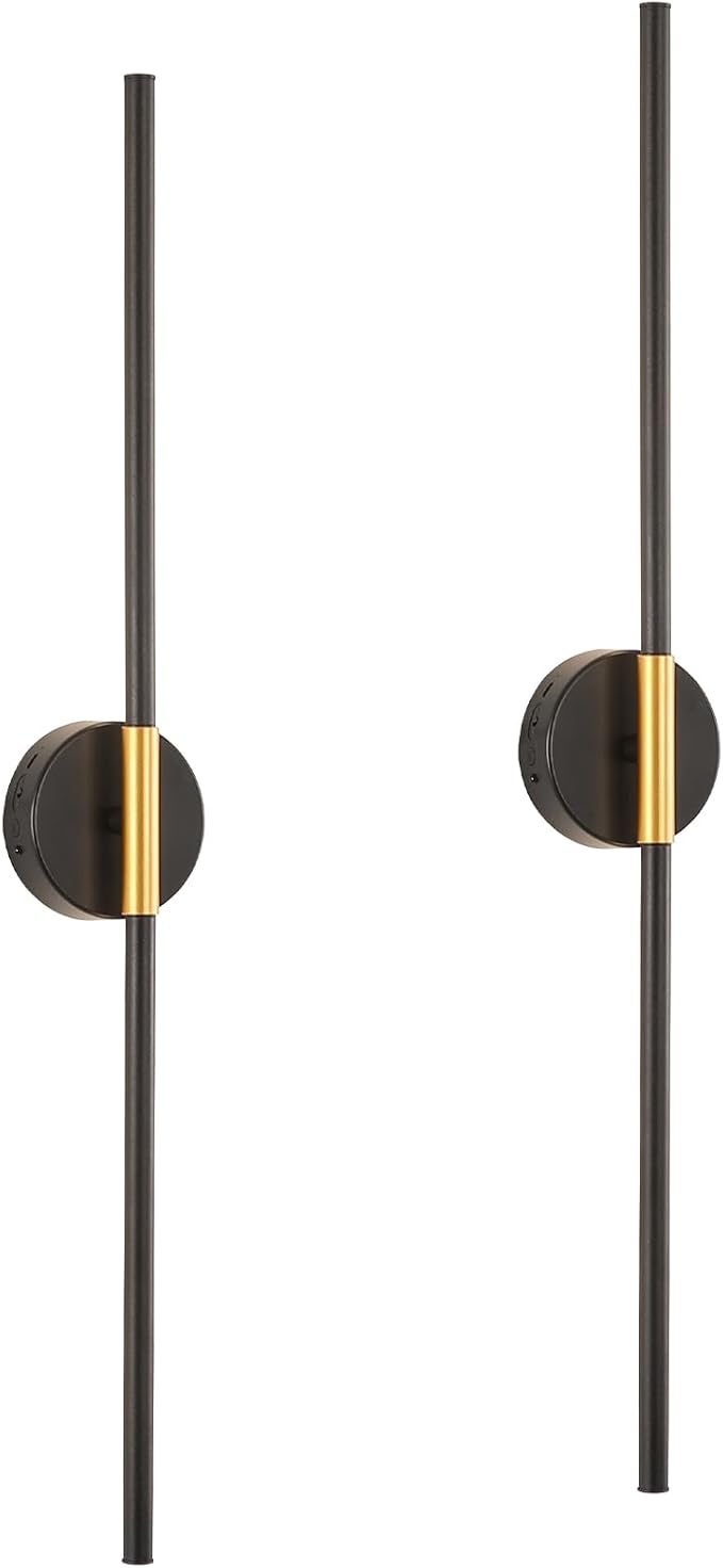 Wireless Wall Sconce Battery Operated Set of 2 by 7Degobii