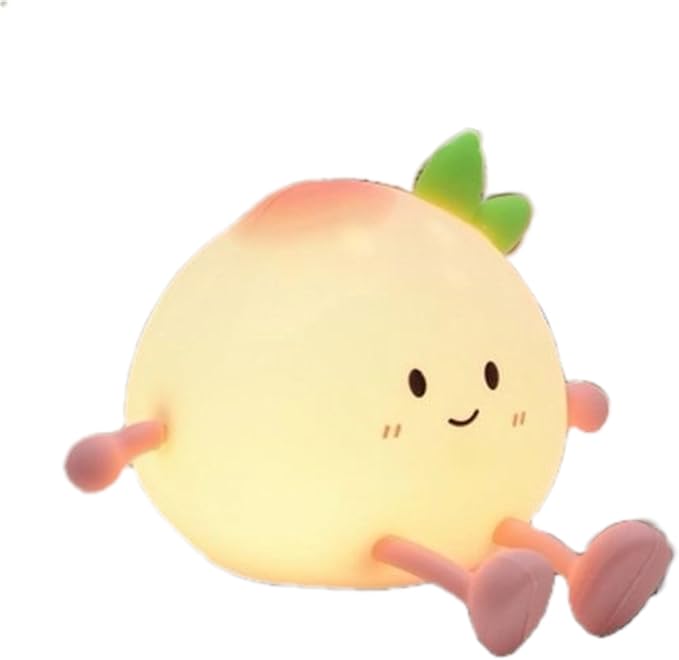 Little Peach Butt Night Light, 7-Color Changing Silicone Nursery Lamp by Unknown