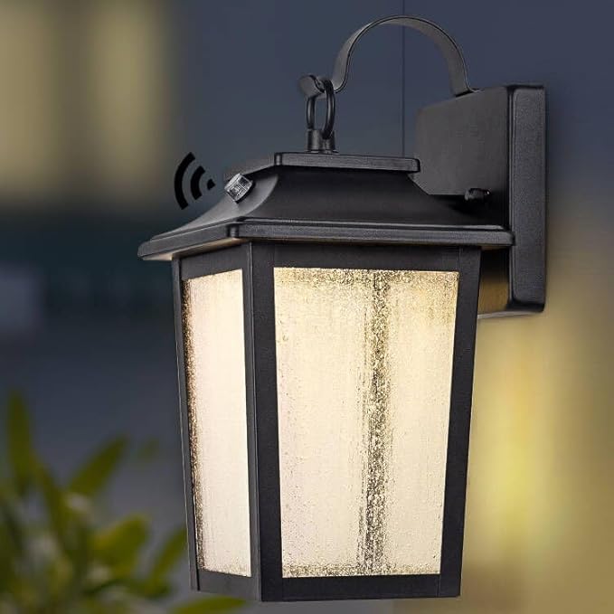 LED Dusk to Dawn Outdoor Wall Lantern by FILIYANO