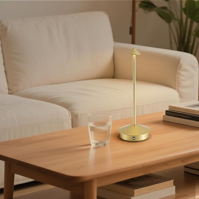 2 Pack Cordless Table Lamp Battery Lamp, Portable LED Desk Lamps, 6000mAh - Image 7