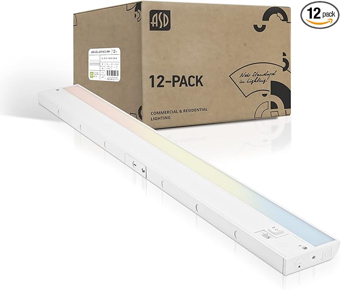ASD LED Under Cabinet Lighting 32 Inch, Hardwired or Plug-in Installation by ASDLightingCorporation