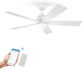 SMAAIR Smart Wifi LED Ceiling Fan, 52inch Plywood Indoor/Outdoor smart ceiling by SMAAIR