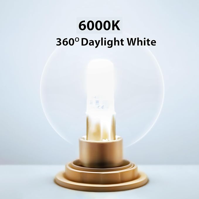YGS-Tech G9 LED Bulb Dimmable, G9 Light Bulb, 6000K Daylight White, G9 Base Bulb - Image 6