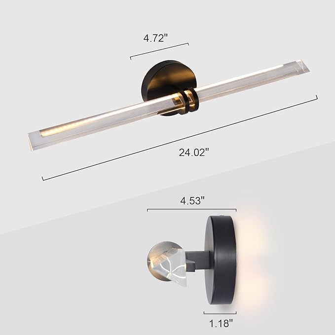 YUYI Crystal Picture Light for Wall, Modern K9 Crystal Dimmable Painting Lights - Image 2