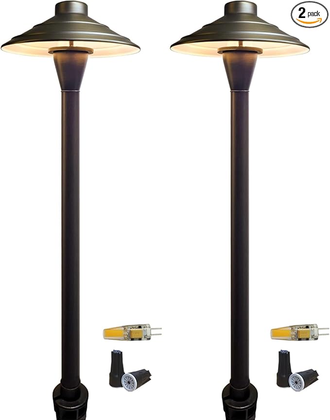 COLOER Brass Low Voltage Walkway Lights by COLOER
