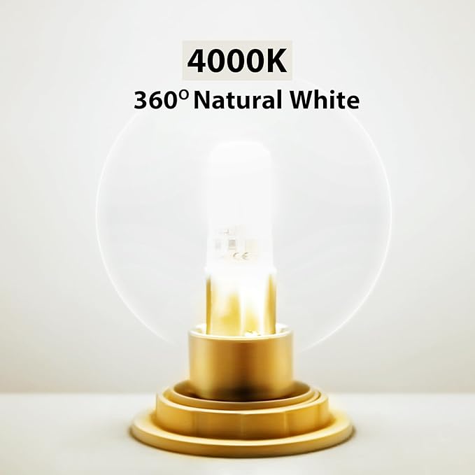 YGS-Tech G9 LED Bulb Dimmable, G9 Light Bulb, 4000K Natural White, G9 Base Bulb - Image 5