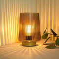 Battery Operated Lamp with Timer, Small Cozy Table Lamps by LUSHARBOR