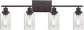 MELUCEE 4 Lights Wall Sconce Lighting Oil Rubbed Bronze Finished by MELUCEE