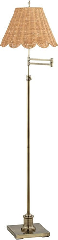 360 Lighting Westbury Modern Natural Cottage 70" Tall Standing Floor Lamp by 360Lighting
