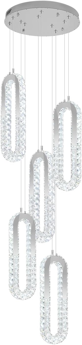 5-Lights Modern Crystal Chandelier - Image 9