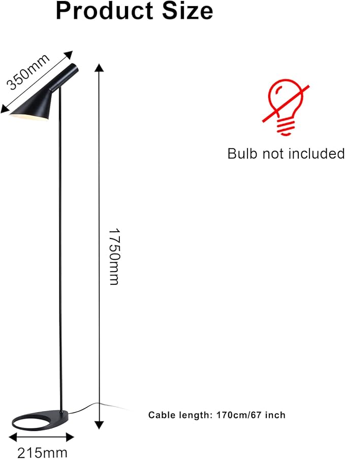 Tall Standing Floor Lamp for Living Room Modern Metal Stand Lights for Office - Image 7