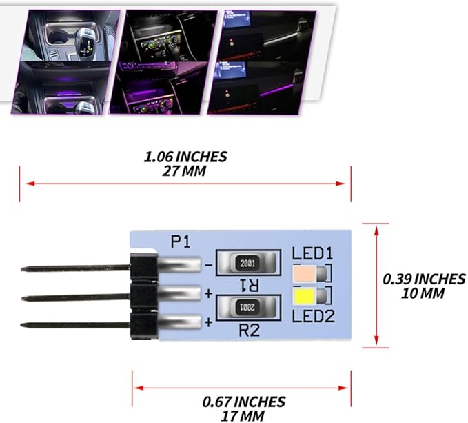 NJSBYL LED Purple-White Ambient Lighting Circuit Board - Image 6