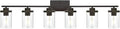 Farmhouse Vanity Lighting Fixtures Oil Rubbed Bronze 6 Light by QueeuQLighting